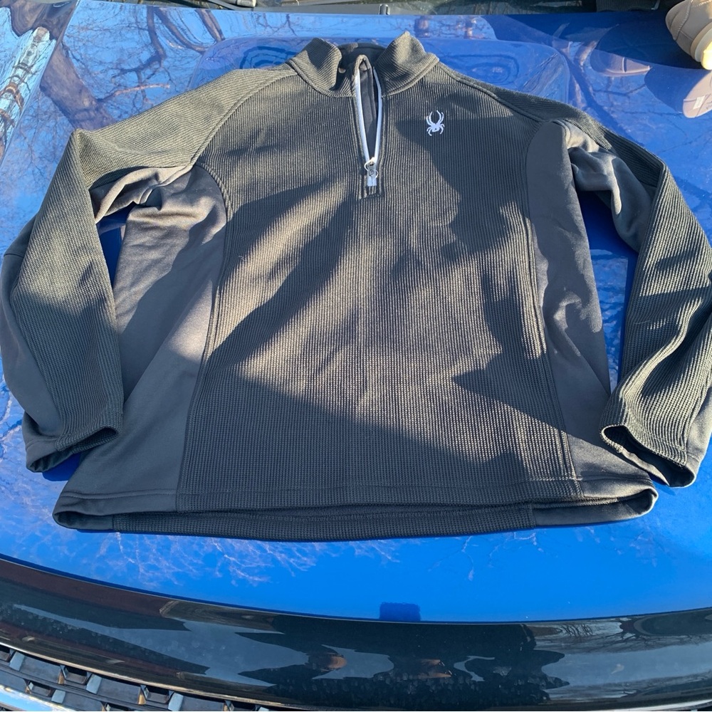 Spyder Mens Outbound Half-Zip Sweatshirt Black Size 2XL 199306
